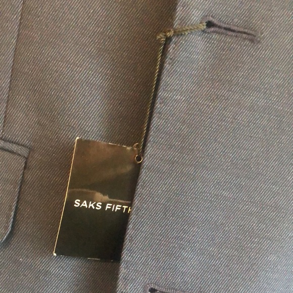 Saks Fifth Avenue Suits & Blazers Saks Fifth Avenue Blue Solid Trim